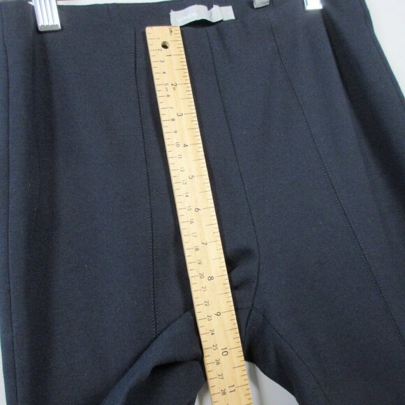 Vince High Rise Slim Fit Pull-On Ponte Pants Women XS Black Viscose Blend 326 - Picture 10 of 12